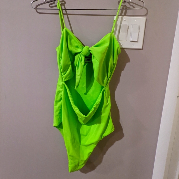 Tic Toc Lime Green Bathing Suit - Picture 1 of 3